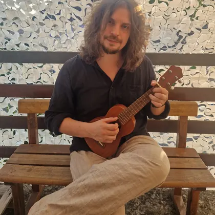 Ogier Malfroy Camine, animateur de chant prénatal au Pavillon Gaïa